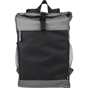 600D rPET poli�szter roll-top h�tizs�k, sz�rke