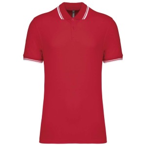 Kariban f�rfi r�vidujj� gall�ros p�l�, Red/White